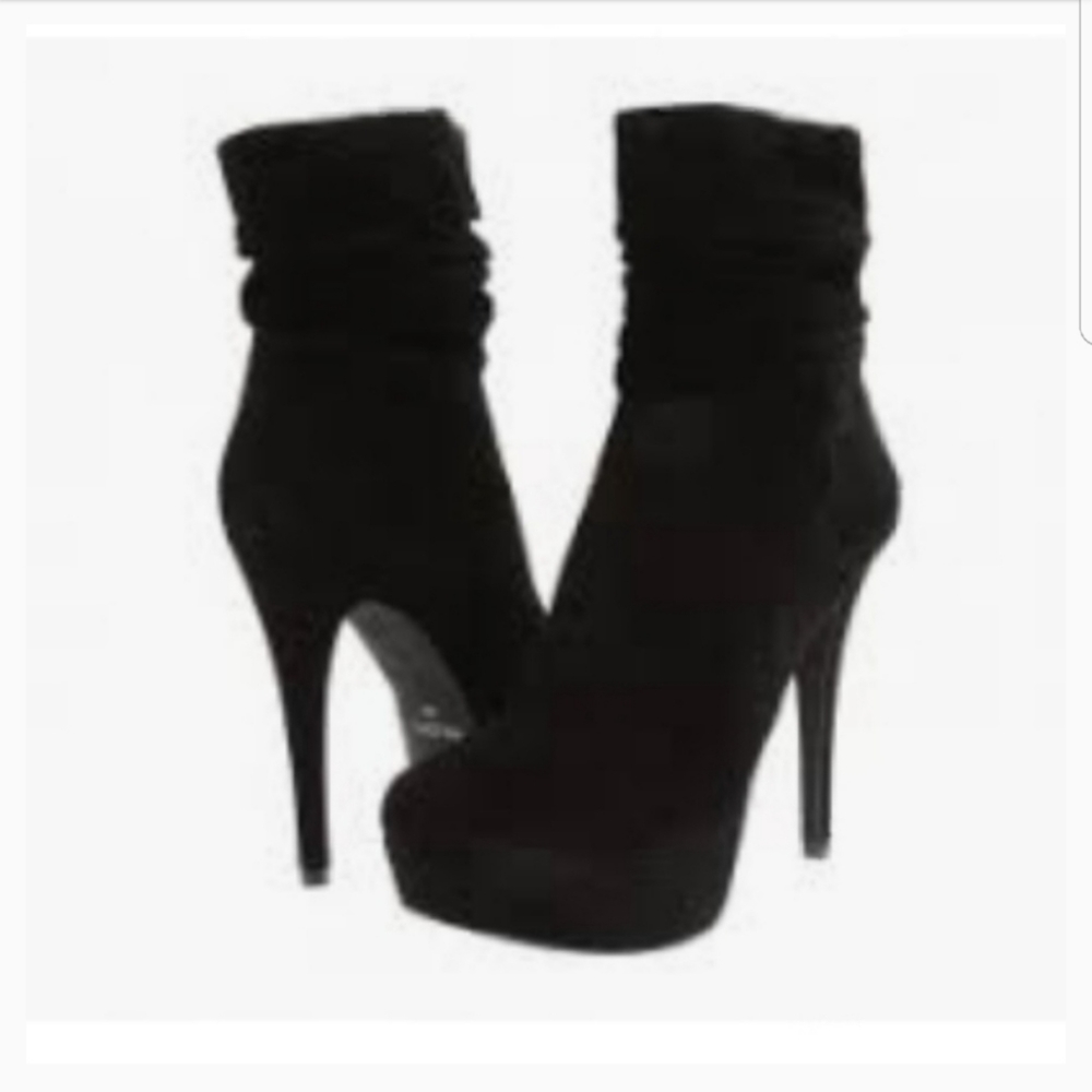 Aldo straube black suede platforms extra photos